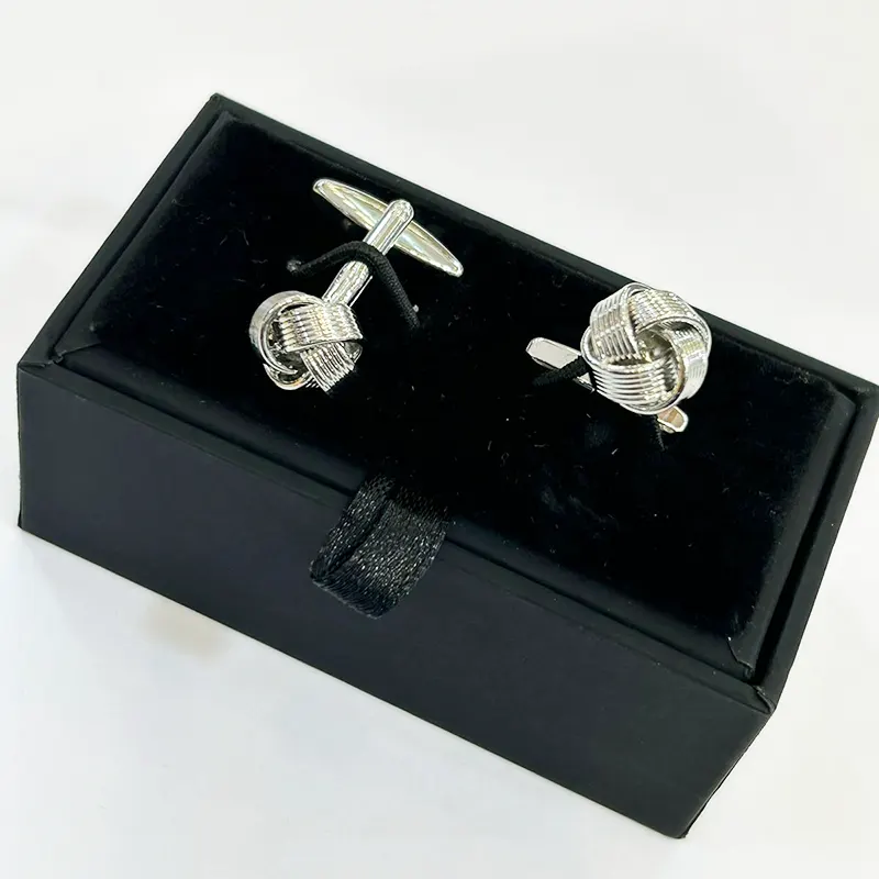 Knot Design Twist Mechanism Men's Fashion Cufflinks